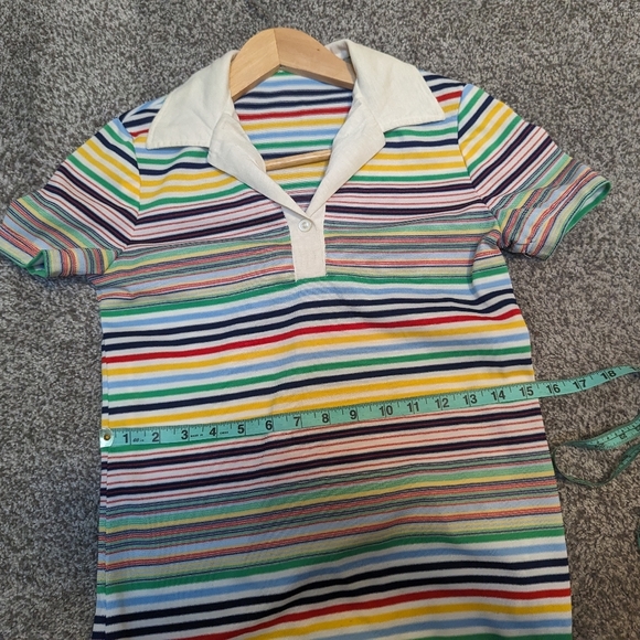 Vintage 1970 Handmade Rainbow Dress - Picture 8 of 11